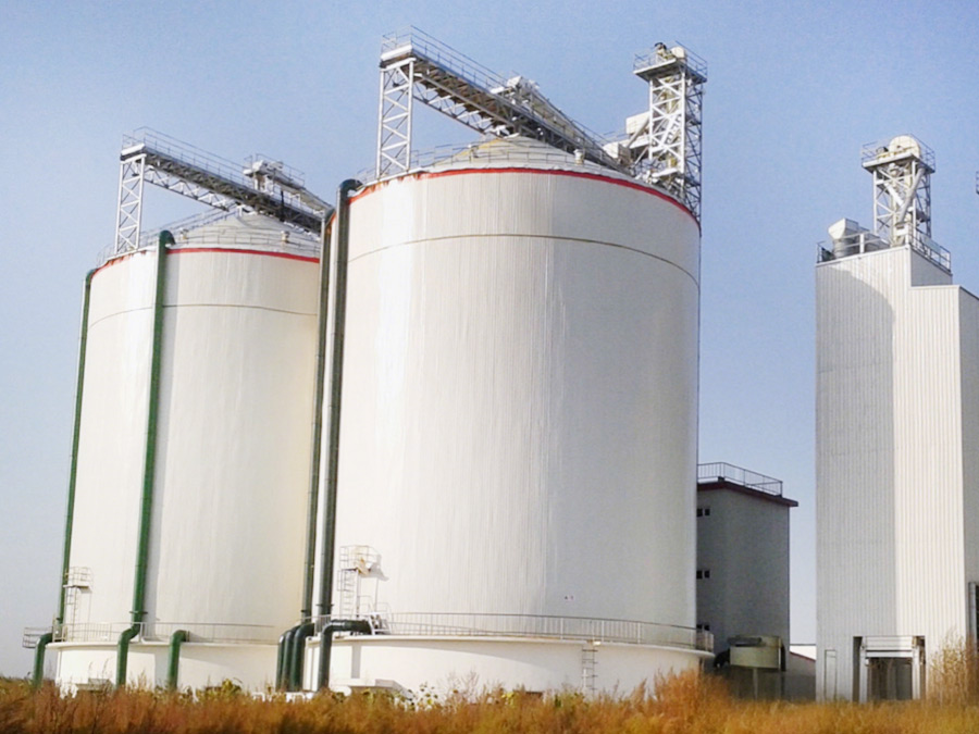 Thermal insulation steel silo